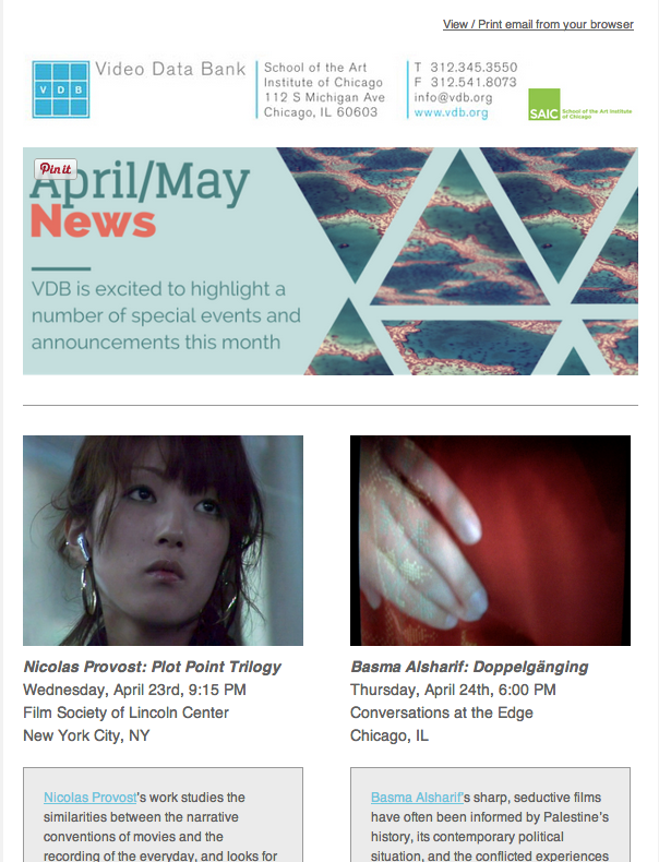 VDB April/May News & Events 