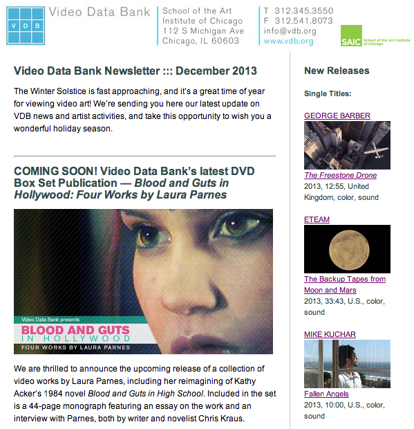 VDB Newsletter ::: December 2013